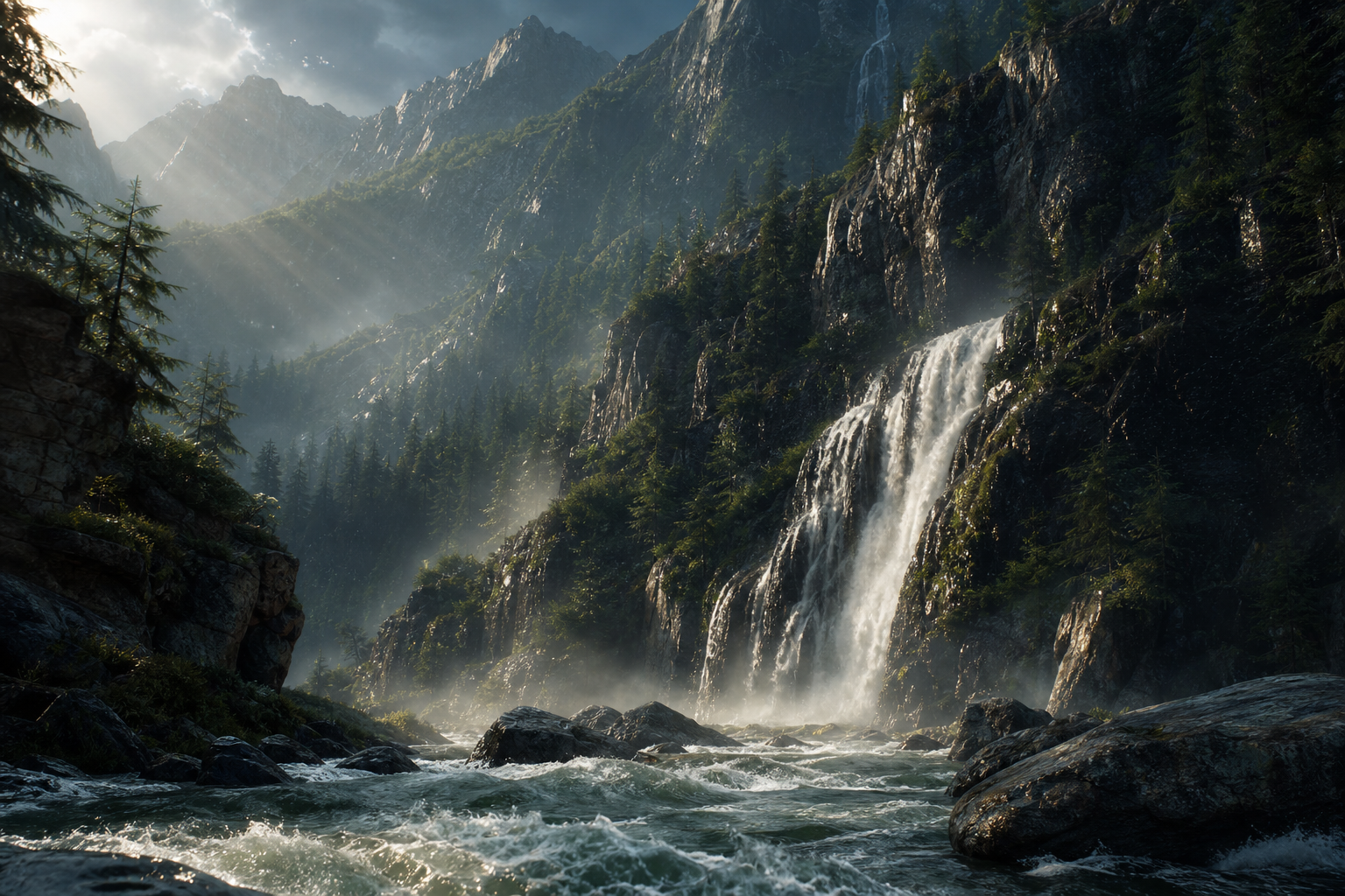 Wild River Canyon Nature Wallpaper  6 4K