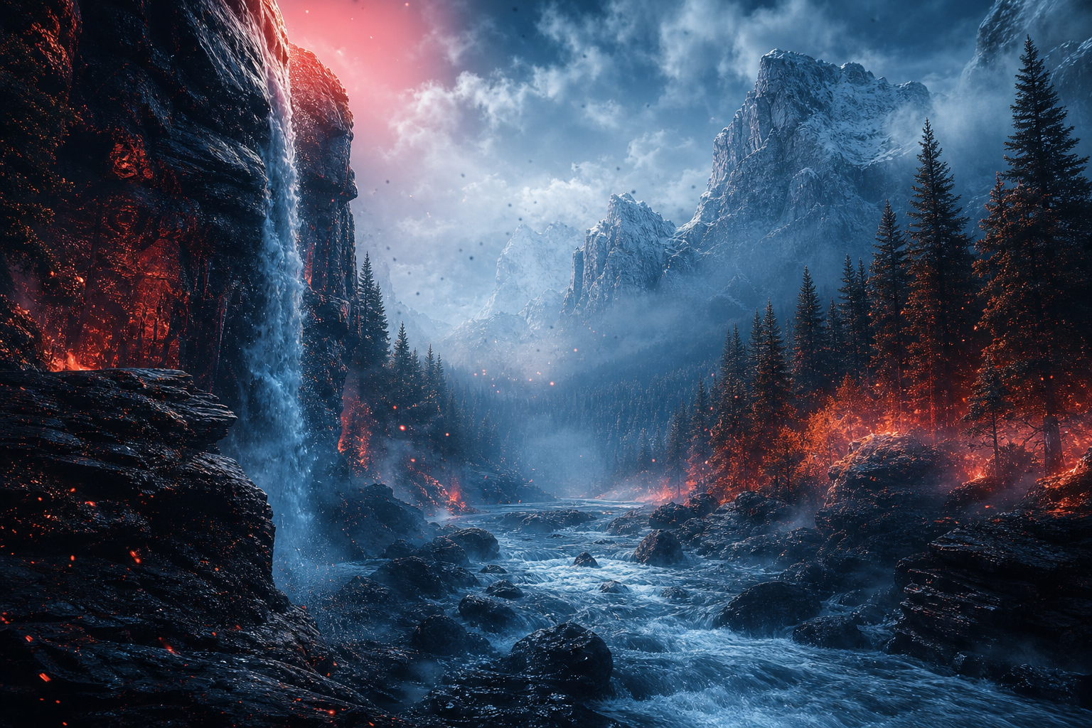 Wild River Canyon Nature Wallpaper  6 4K
