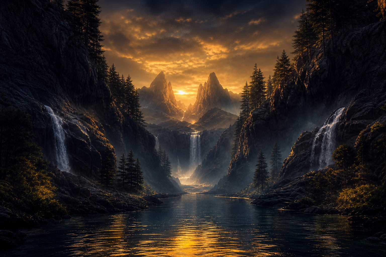 Wild River Canyon Nature Wallpaper  6 4K