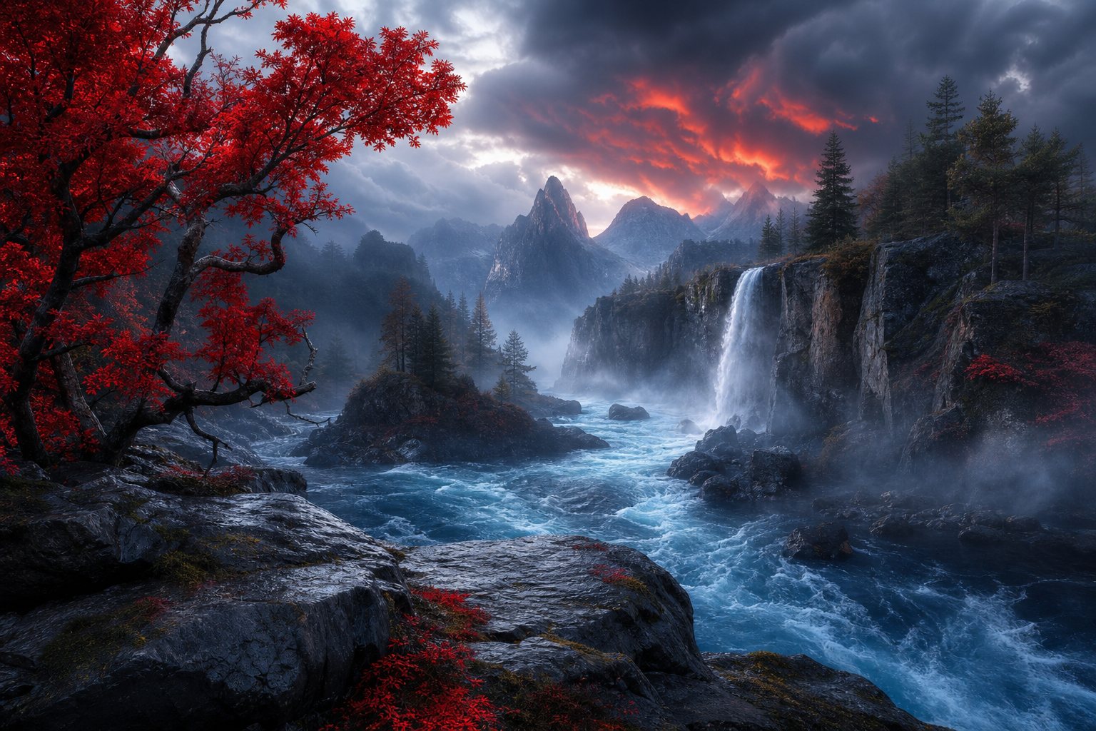 Wild River Canyon Nature Wallpaper  6 4K