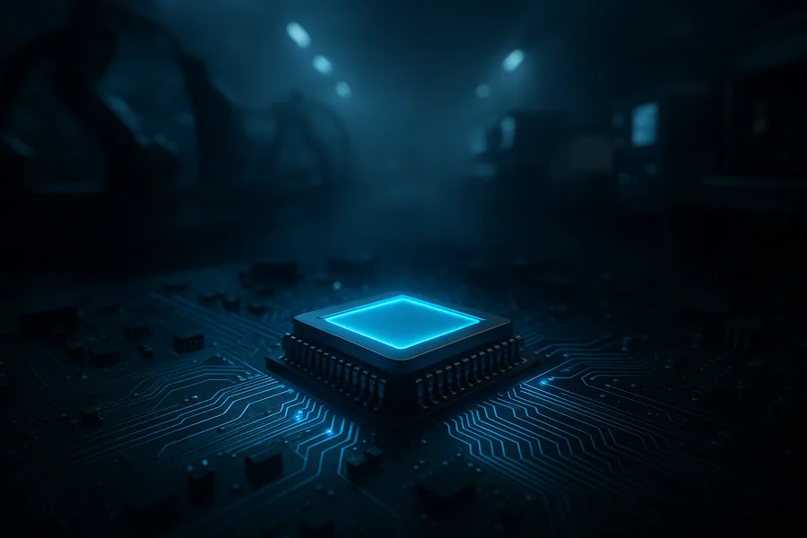 AI Processor Chip Futuristic Render Electronics Wallpaper  16 4K