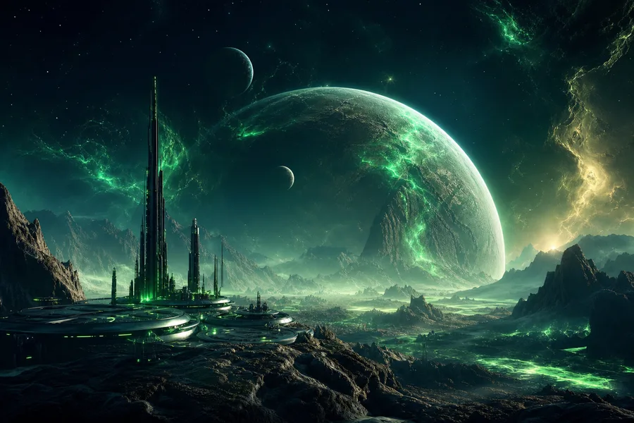 Alien Planet Landscape Space Wallpaper  7 4K