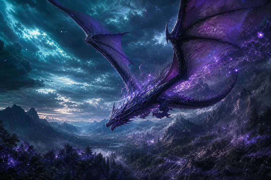Anime Dragon Flying Over Valley Anime Wallpaper  23 4K
