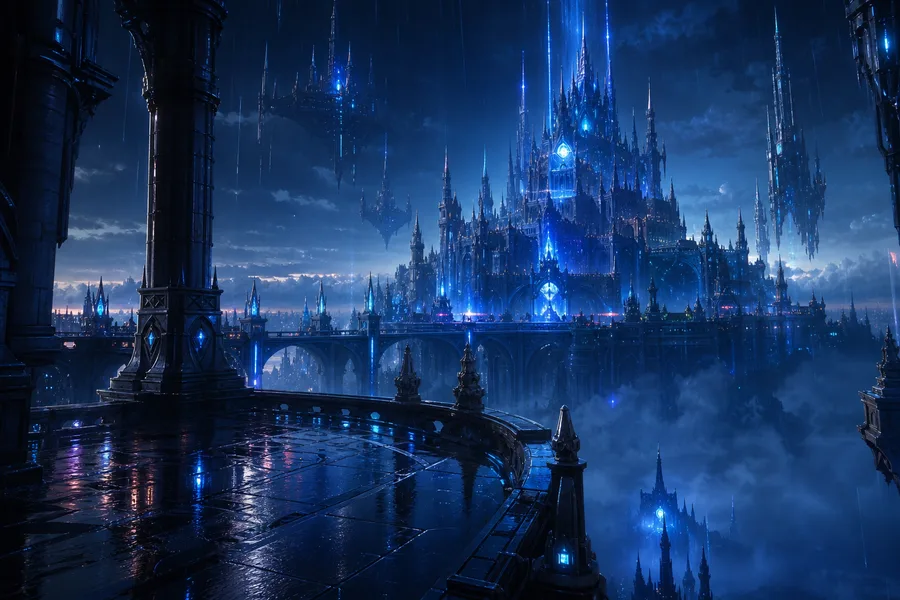 Anime Fantasy Castle Floating In Clouds Anime Wallpaper  12 4K