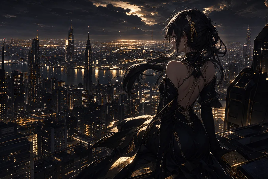 Anime School Rooftop Sunset Anime Wallpaper  22 4K