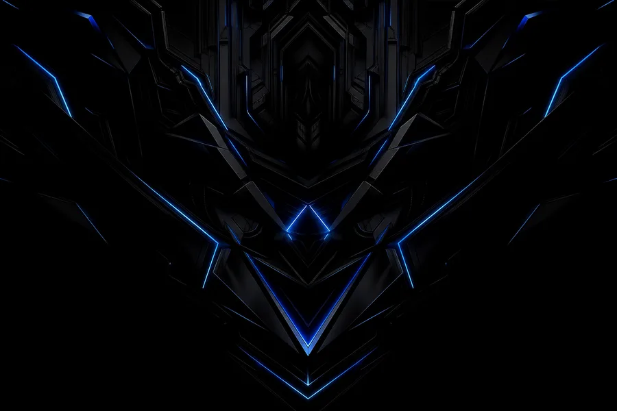 Black Amoled Neon Abstract Lines Amoled Wallpaper  9 4K