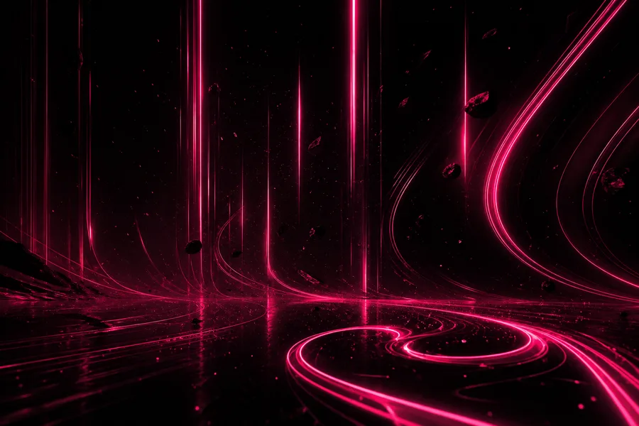 Black Amoled Neon Abstract Lines Amoled Wallpaper  9 4K