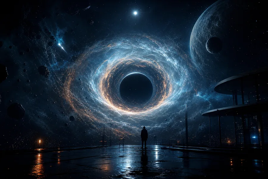 Black Hole Horizon Cinematic Space Wallpaper  3 4K