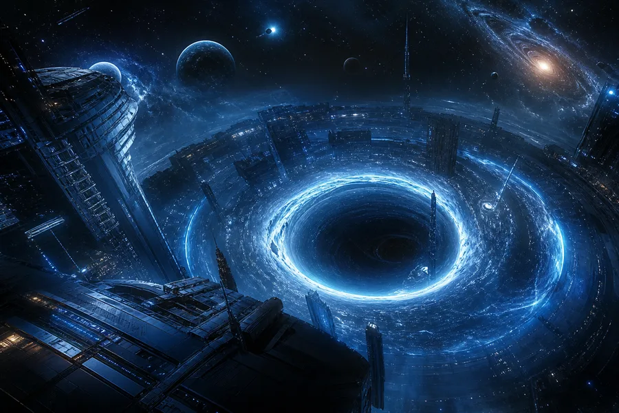 Black Hole Horizon Cinematic Space Wallpaper  3 4K