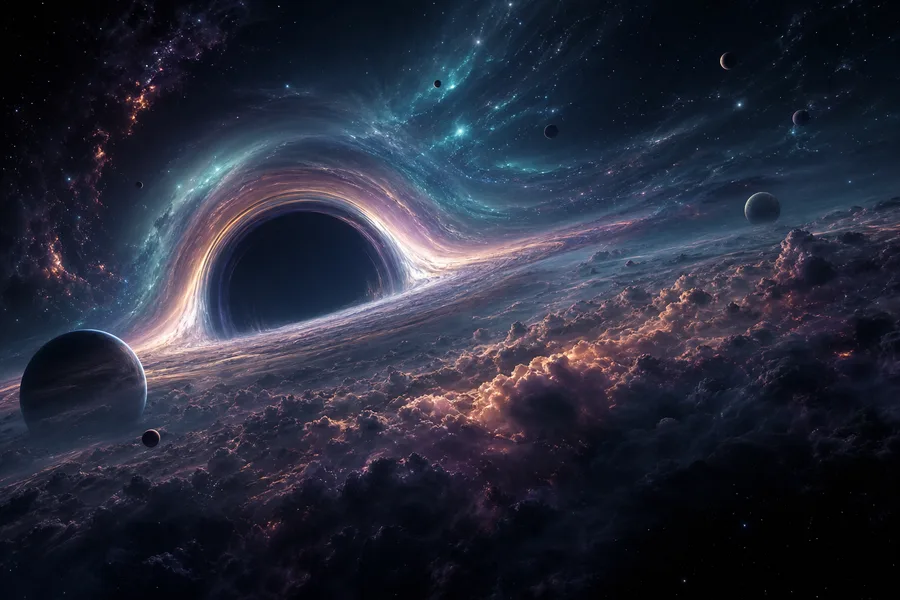 Black Hole Horizon Cinematic Space Wallpaper  3 4K