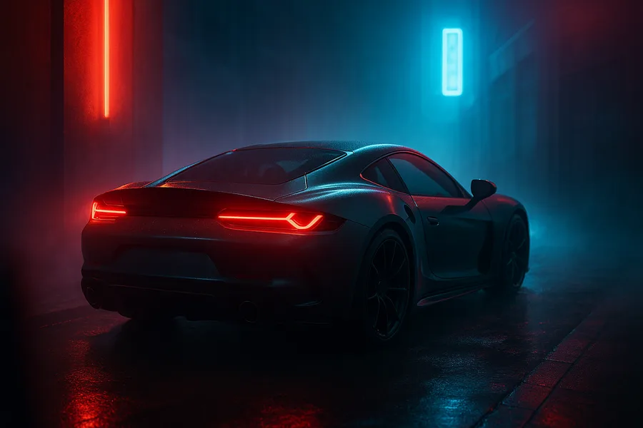 Black Sports Car In Underground Parking Cars Wallpaper  16 4K