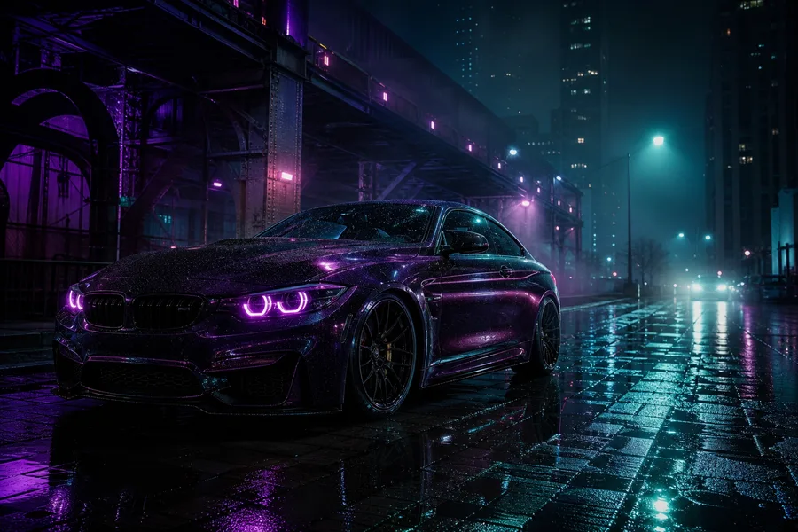 Bmw M Car Night Street Photography Cars Wallpaper  6 4K