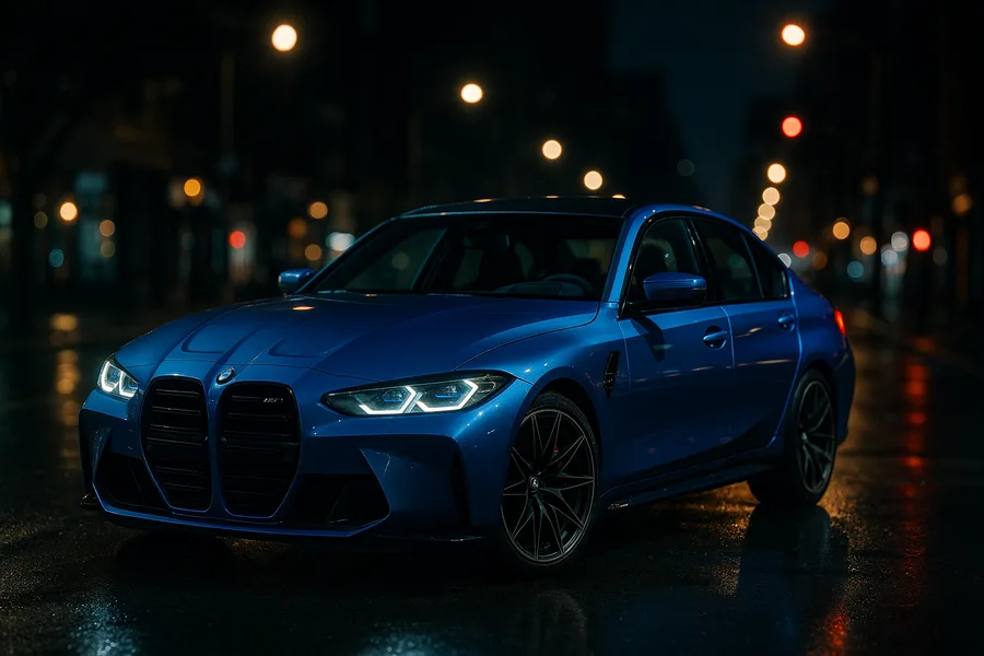 Bmw M Car Night Street Photography Cars Wallpaper  6 4K