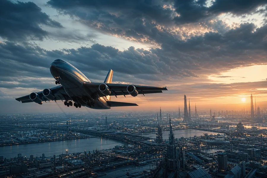 Cargo Airplane Taking Off During Golden Hour Airplanes Wallpaper  5 4K