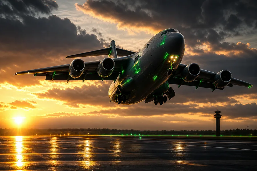 Cargo Airplane Taking Off During Golden Hour Airplanes Wallpaper  5 4K