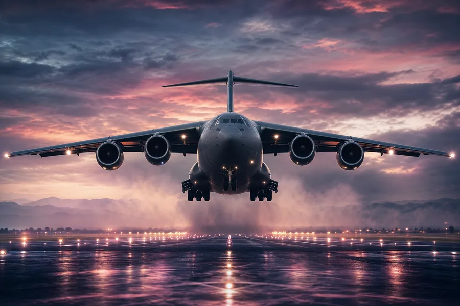 Cargo Airplane Taking Off During Golden Hour Airplanes Wallpaper  5 4K