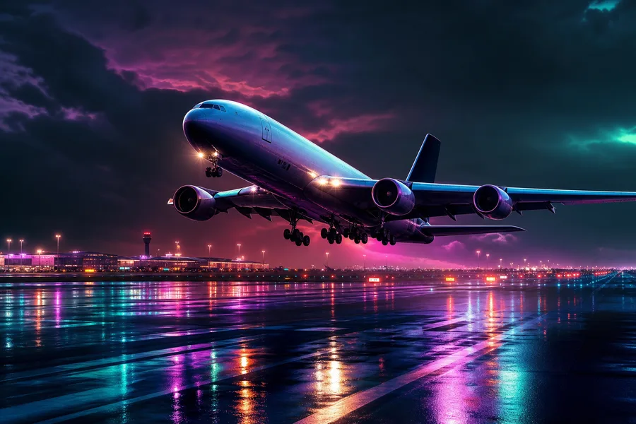 Cargo Airplane Taking Off During Golden Hour Airplanes Wallpaper  5 4K