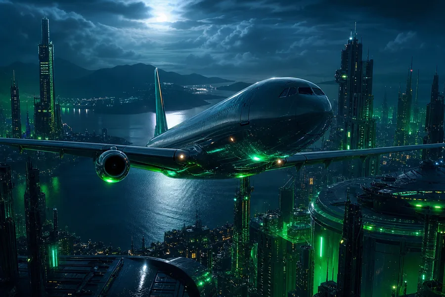 Commercial Airliner Above Tropical Islands In Clear Blue Sky Airplanes Wallpaper  2 4K