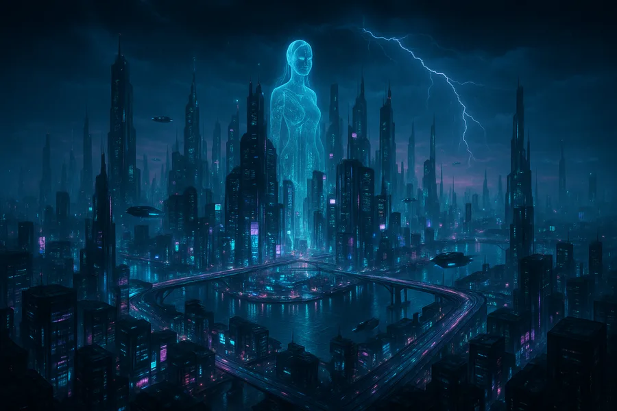 Cyberpunk Hacker Room With Neon Screens Cyberpunk Wallpaper  3 4K