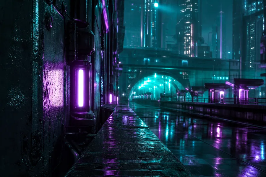 Cyberpunk Subway Station Cyberpunk Wallpaper  10 4K