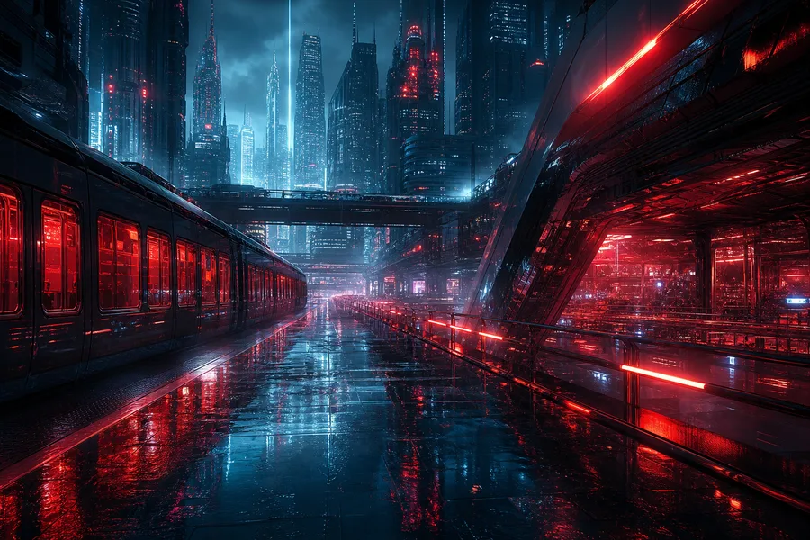 Cyberpunk Subway Station Cyberpunk Wallpaper  10 4K