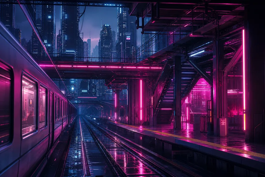 Cyberpunk Subway Station Cyberpunk Wallpaper  10 4K
