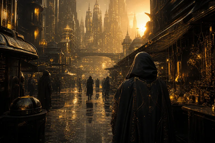 Dark Cyberpunk Market Street Cyberpunk Wallpaper  8 4K
