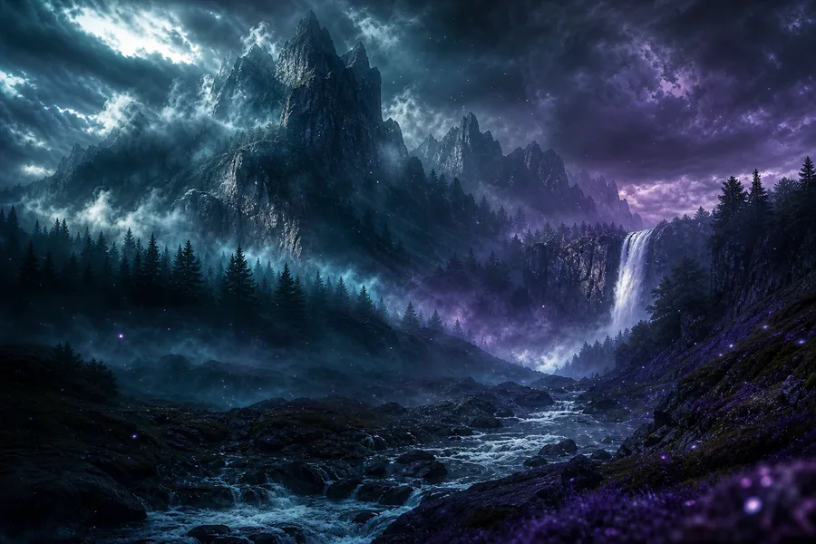 Dark Forest Fog Nature Wallpaper  2 4K