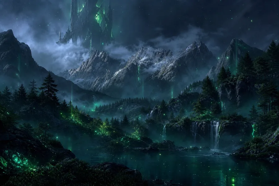 Dark Forest Fog Nature Wallpaper  2 4K