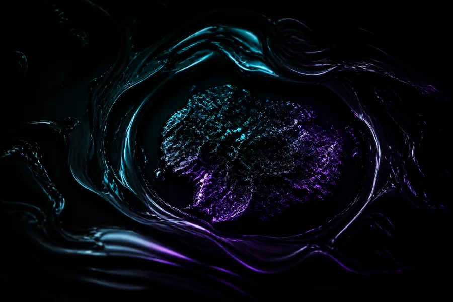 Dark Liquid Metal Abstract Amoled Wallpaper  5 4K