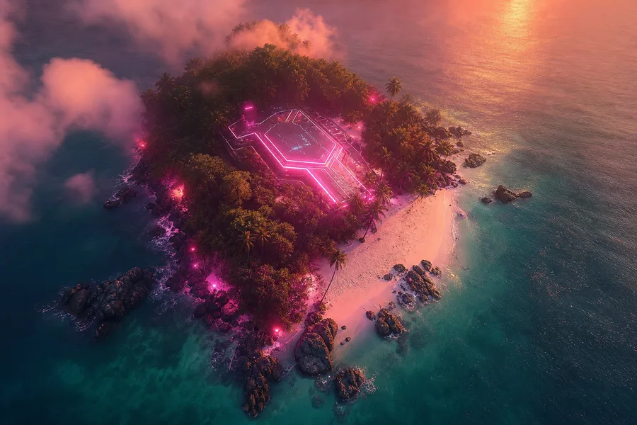 Drone View Tropical Island Drone Wallpaper  7 4K