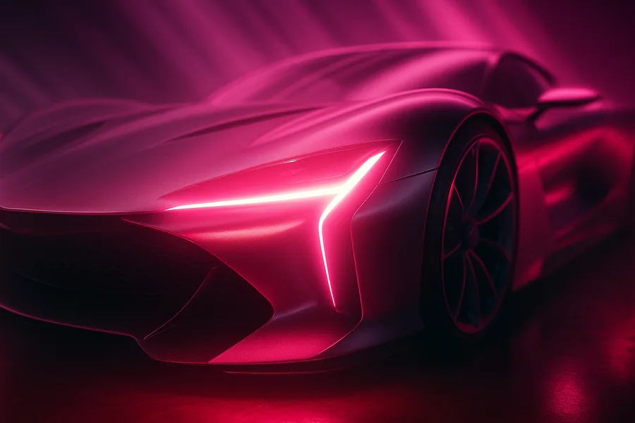 Electric Concept Car In Glass Tunnel Cars Wallpaper  14 4K