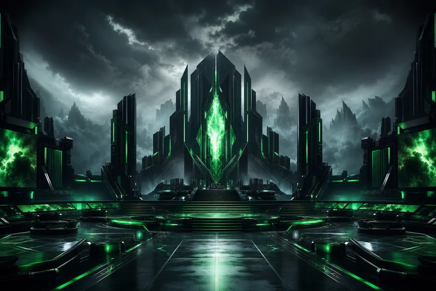 Esports Stage With Dramatic Lighting Gaming Wallpaper  6 4K