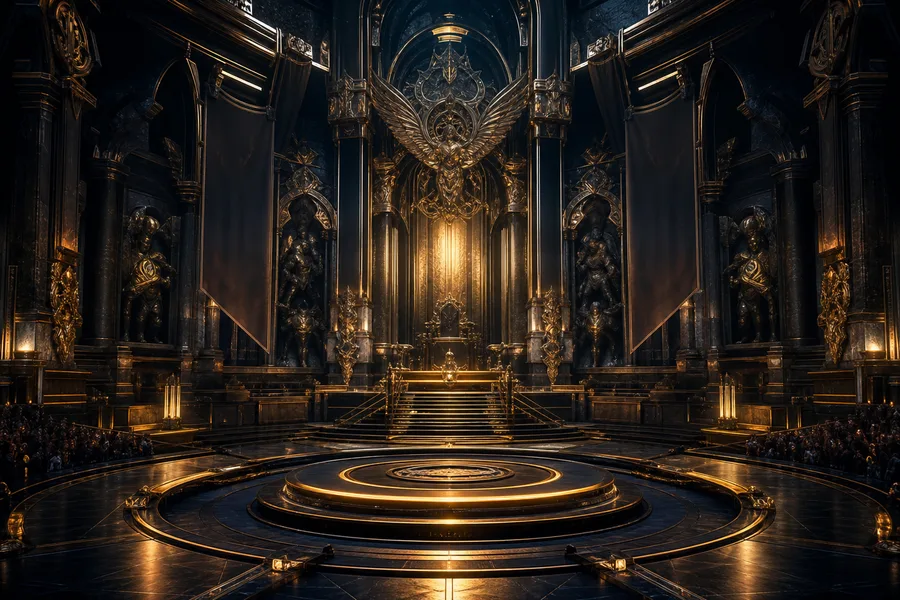 Esports Stage With Dramatic Lighting Gaming Wallpaper  6 4K