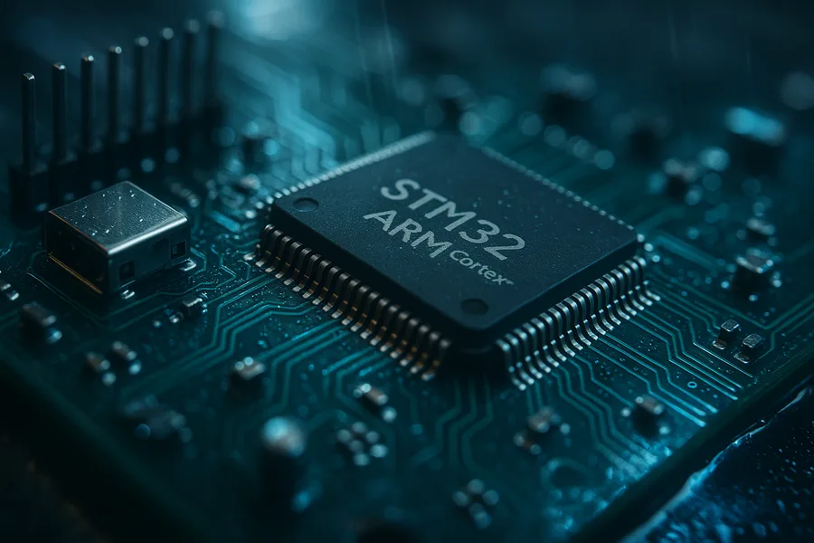 Futuristic Circuit Board Macro Shot Electronics Wallpaper  1 4K