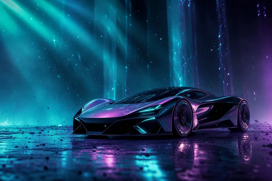 Futuristic Electric Hypercar Studio Shot Cars Wallpaper  5 4K