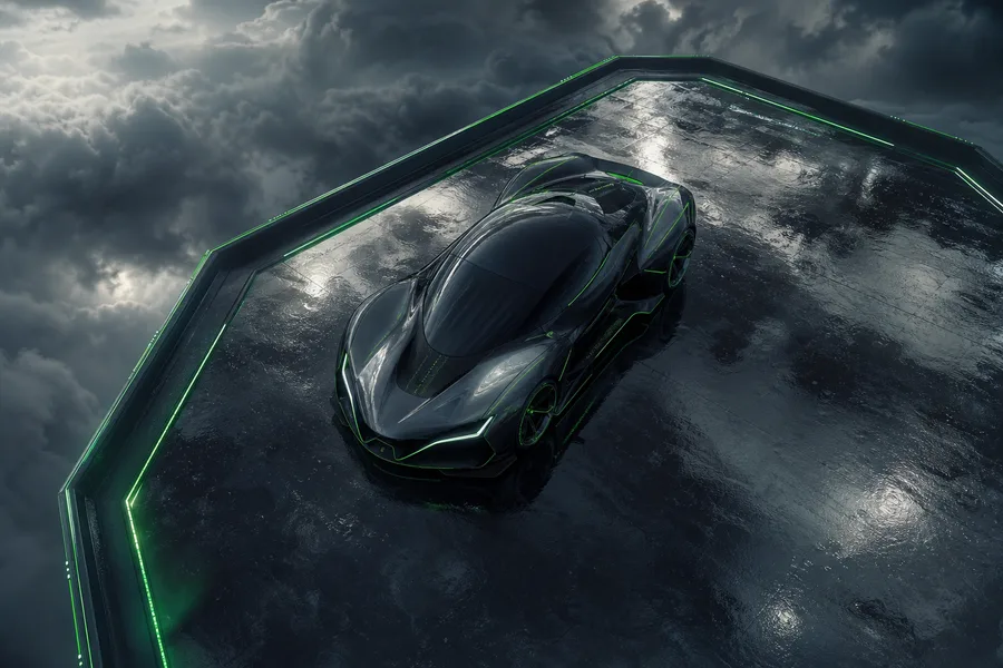 Futuristic Electric Hypercar Studio Shot Cars Wallpaper  5 4K