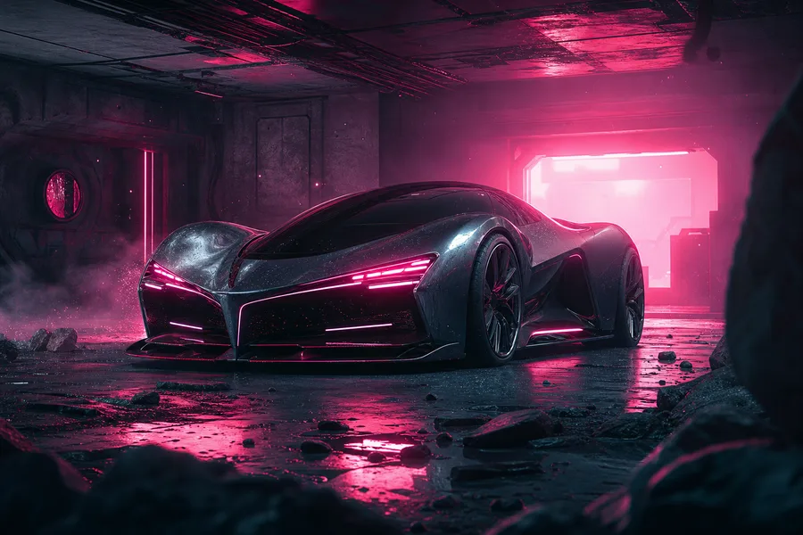 Futuristic Electric Hypercar Studio Shot Cars Wallpaper  5 4K