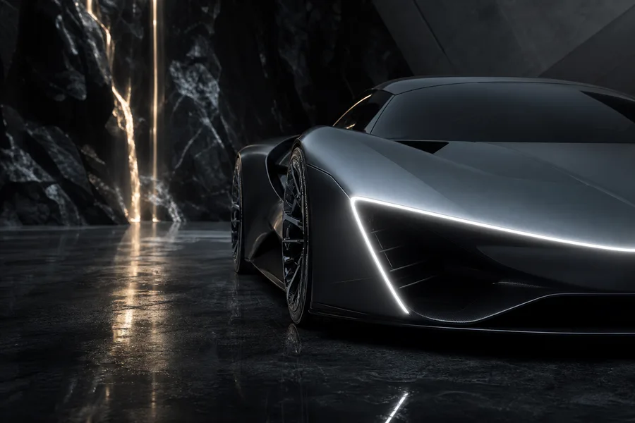 Futuristic Electric Hypercar Studio Shot Cars Wallpaper  5 4K