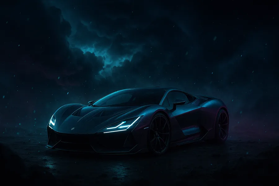 Futuristic Electric Hypercar Studio Shot Cars Wallpaper  5 4K