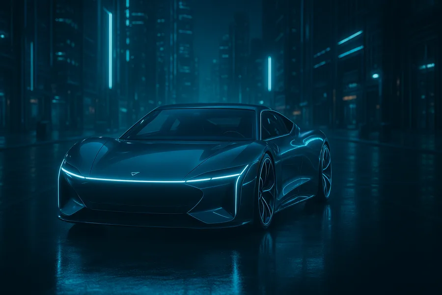 Futuristic Electric Hypercar Studio Shot Cars Wallpaper  5 4K
