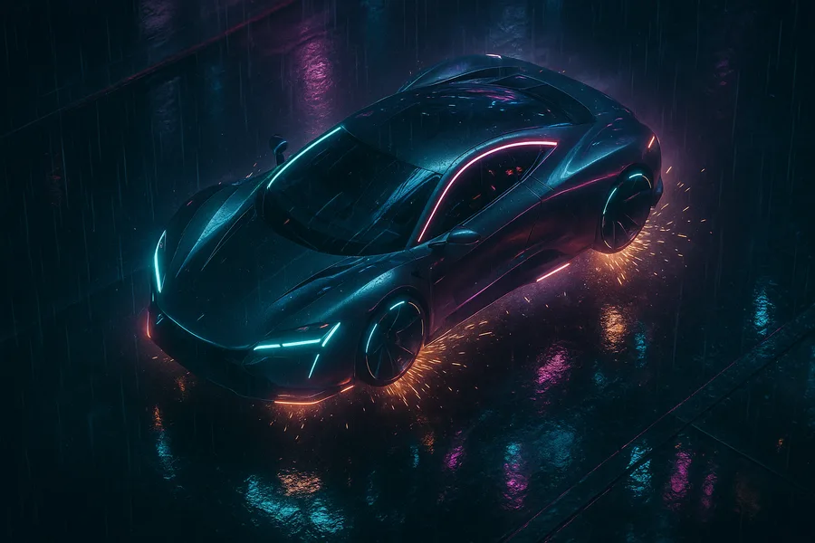 Futuristic Electric Hypercar Studio Shot Cars Wallpaper  5 4K