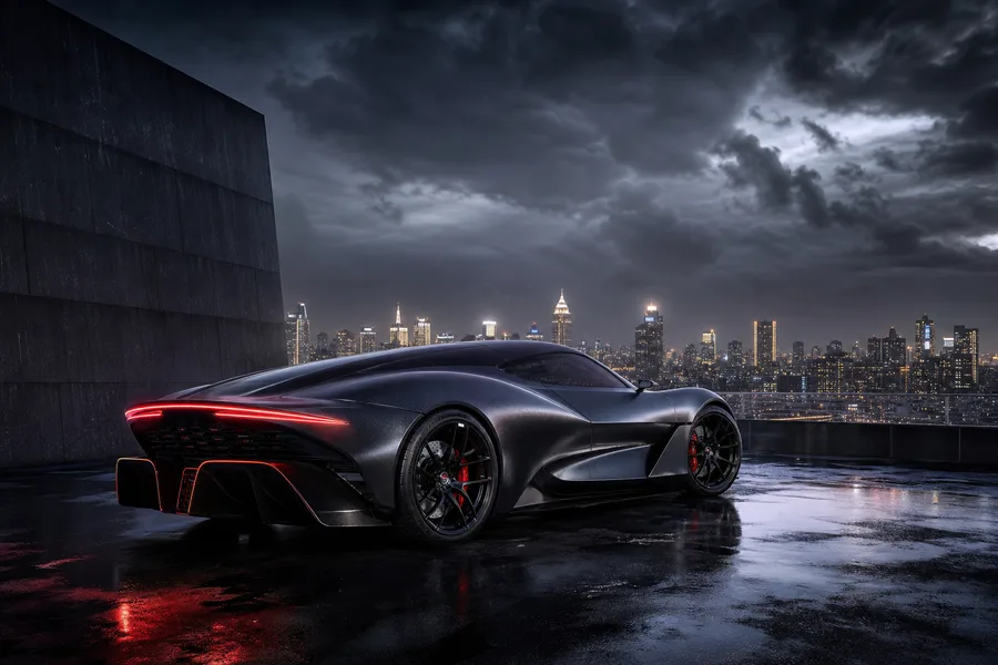 Futuristic Rooftop City View Supercars Wallpaper  9 4K