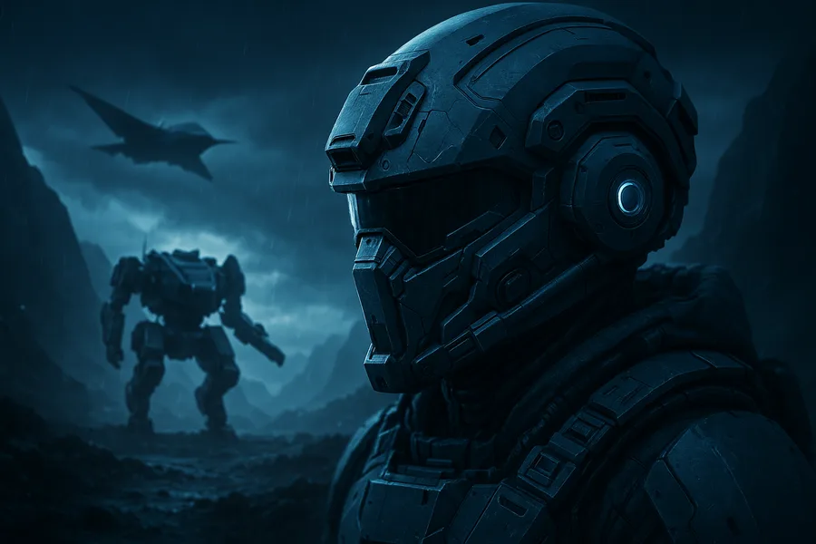 Futuristic Tactical Helmet Closeup Military Wallpaper  4 4K