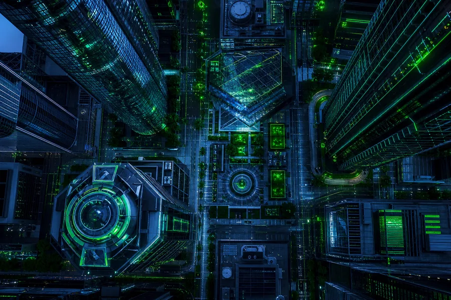Futuristic Tokyo Street At Night Architecture Wallpaper  2 4K