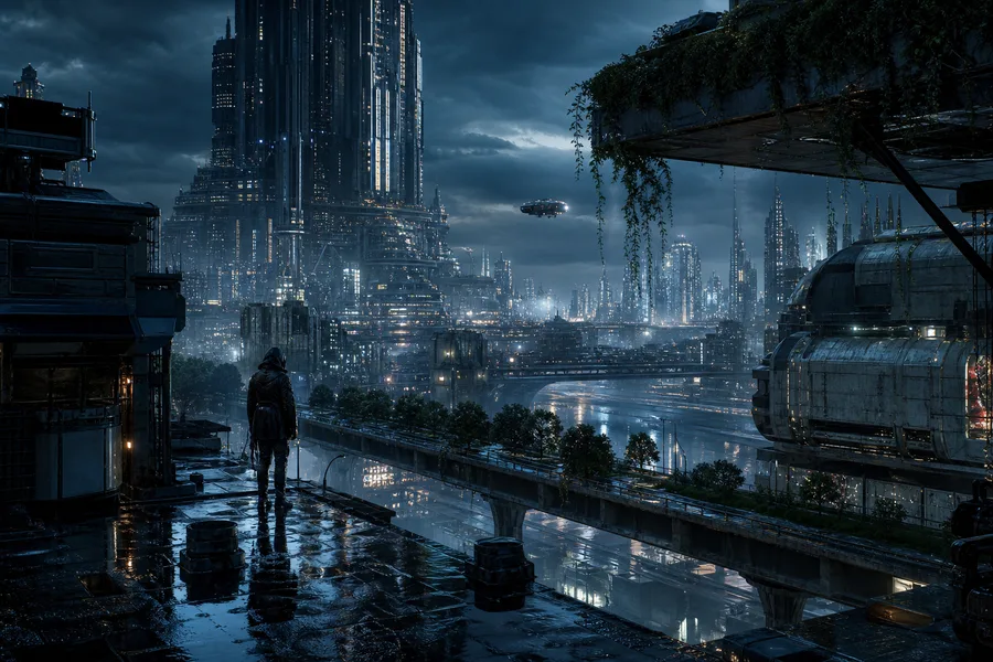 Futuristic Tokyo Street At Night Cyberpunk Wallpaper  2 4K