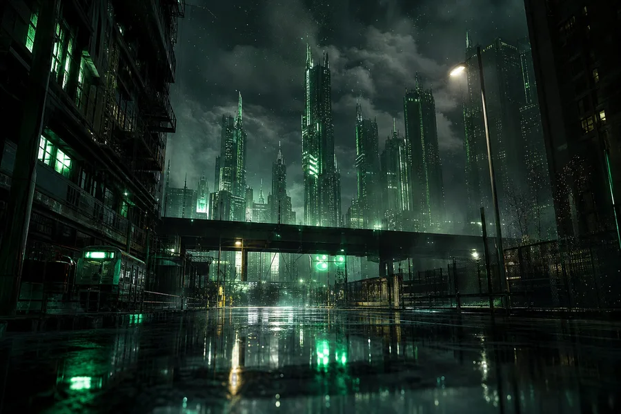 Futuristic Tokyo Street At Night Cyberpunk Wallpaper  2 4K