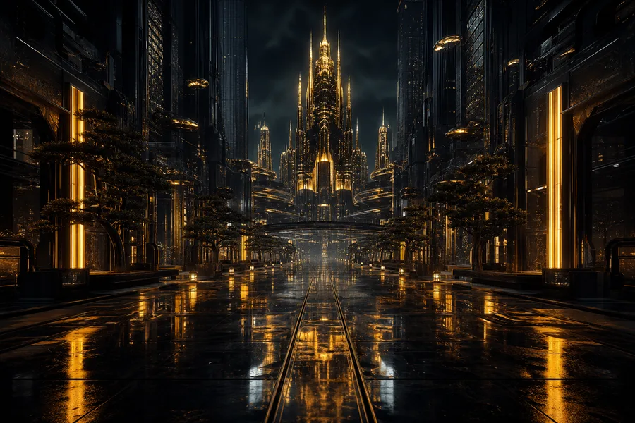 Futuristic Tokyo Street At Night Cyberpunk Wallpaper  2 4K