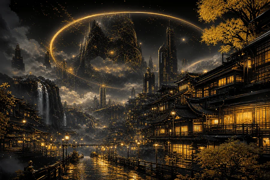 Futuristic Tokyo Street At Night Fantasy Wallpaper  2 4K