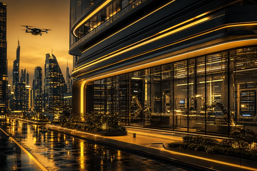 Futuristic Tokyo Street At Night Hamster-Robotics Wallpaper  2 4K